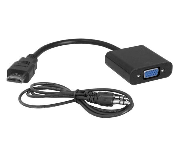 Konwerter HDMI na VGA + audio jack3,5