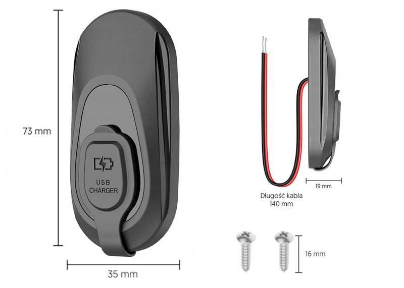 Ładowarka samochodowa do zabudowy 6,3A