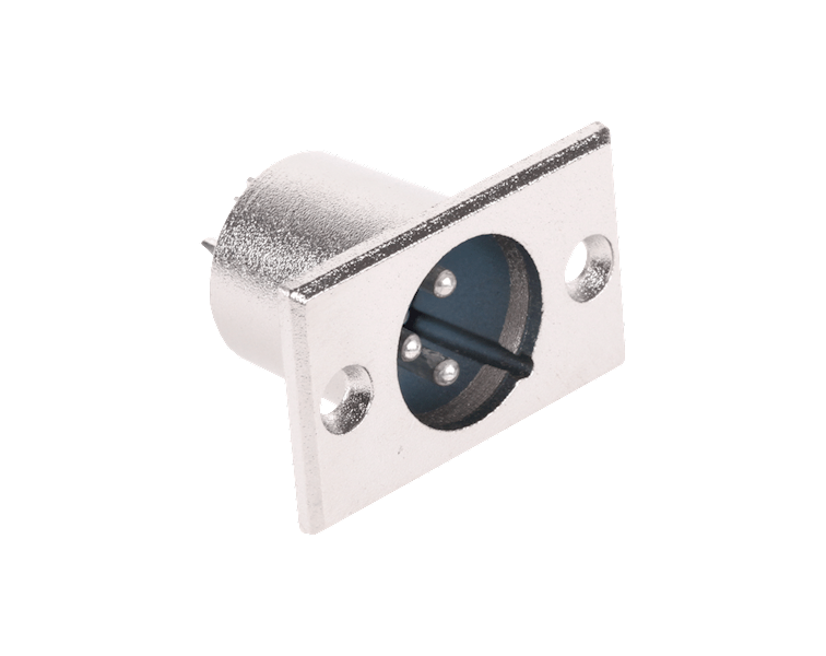 XLR-3G Gniazdo mikrofonowe XLR męskie na panel