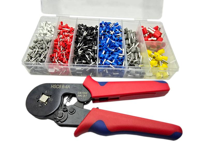 Zaciskarka do tulejek 0,25 - 10,0 mm2 zestaw