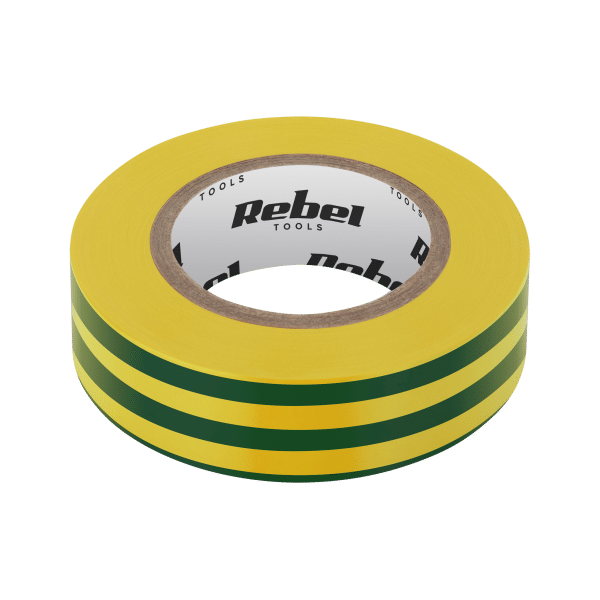 Taśma izolacyjna 19mm / 9m / żółto-zielony