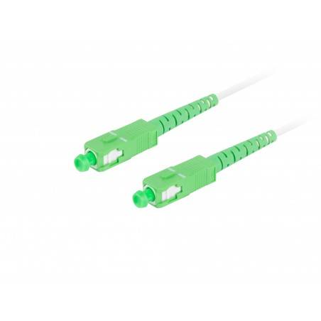 Patchcord światłowodowy SC/APC-SC/APC, 15m Biały