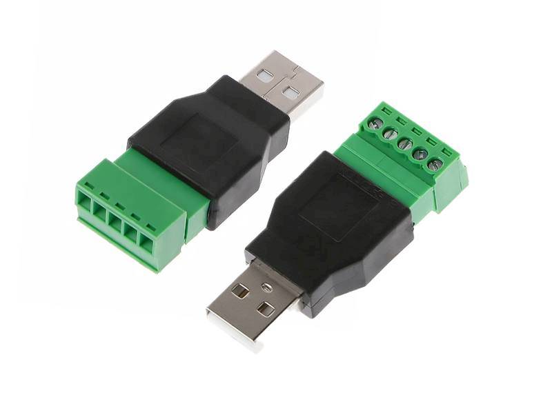 USB-A Wtyk  na przewód szybkozłącze