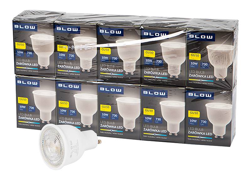 Żarówka LED GU10 10W neutralny