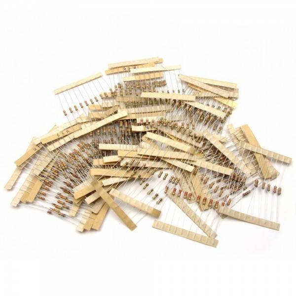 Rezystor 1/4W 5% zestaw 640szt.