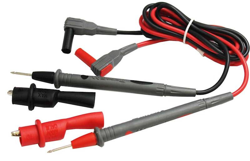 Przewody pomiarowe silikon + krokodylki 1m