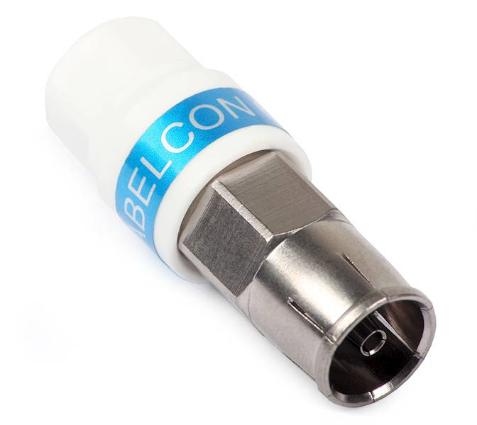 TV Gniazdo IEC na przewód RG-6 samokompresyjny