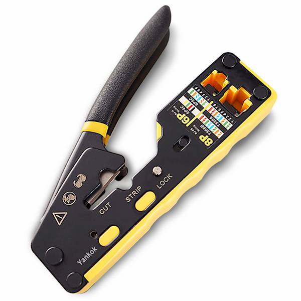 Zaciskarka wtyków przelotowych RJ45, RJ11