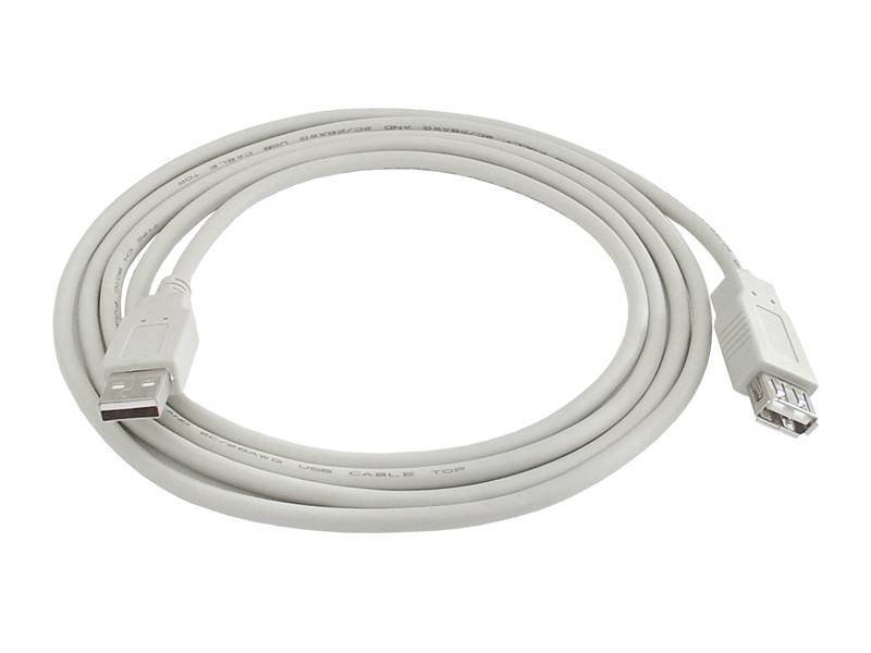 Kabel USB-A wt/gn USB-A 1,5m  przedłużacz
