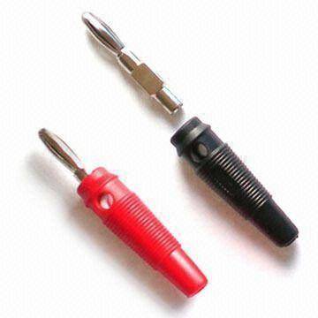 Banan; wtyk 4mm czarny lub czerwony 5A