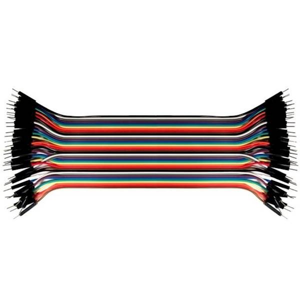 40szt. kabli połączeniowych męsko-męskich 10cm