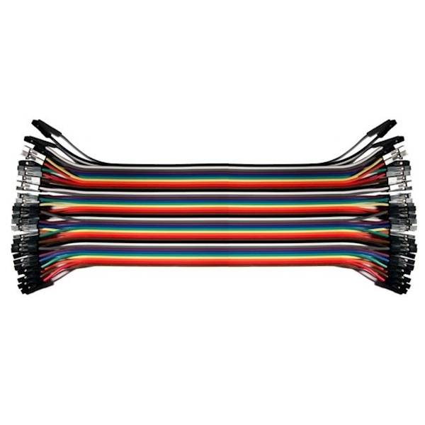 40szt. kabli połączeniowych żeńsko-żeńskich 10cm