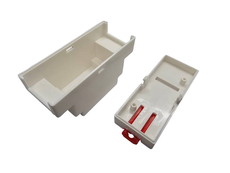 Obudowa 88x37x59mm na szynę DIN biała