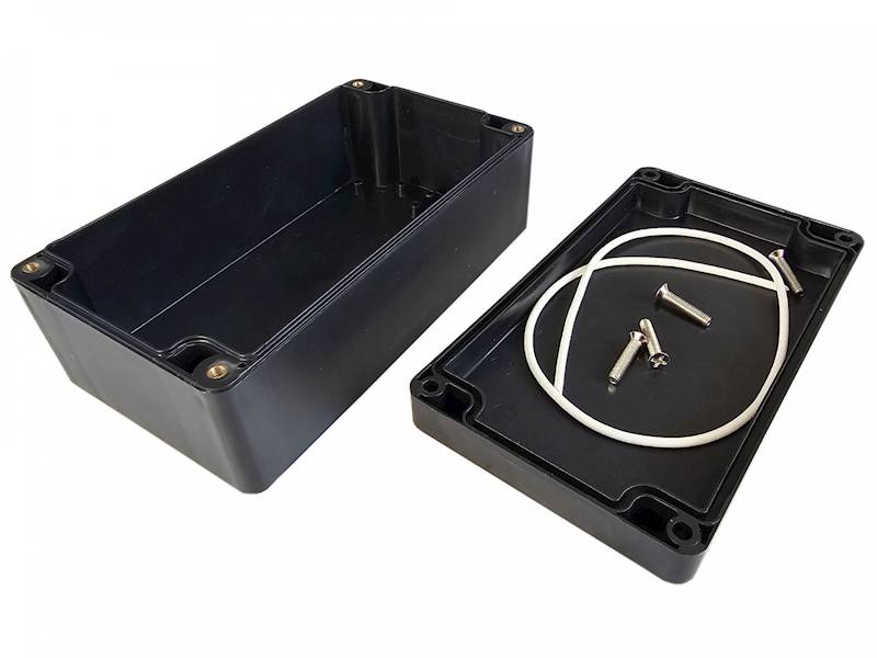 Obudowa 158x90x60mm hermetyczna czarna