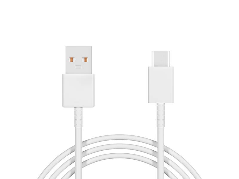 Kabel USB-C wt/wt USB-A 2m biały miedziany