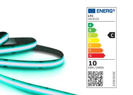 Taśma LED COB 9,6W / 1m / IP20 / NIEBIESKI
