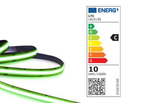 Taśma LED COB 9,6W / 1m / IP20 / ZIELONY