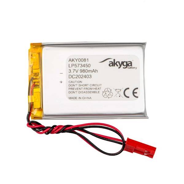 Akumulator LiPo  980mAh 3,7V 50x34x5,7mm