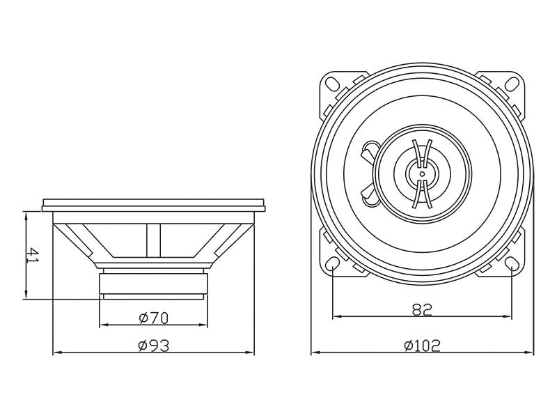 100mm Głośniki samochodowe BLOW R-100
