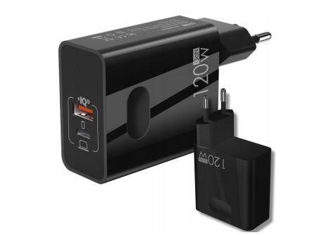 Ładowarka USB-C USB-A 5-20V/ 120W GaN