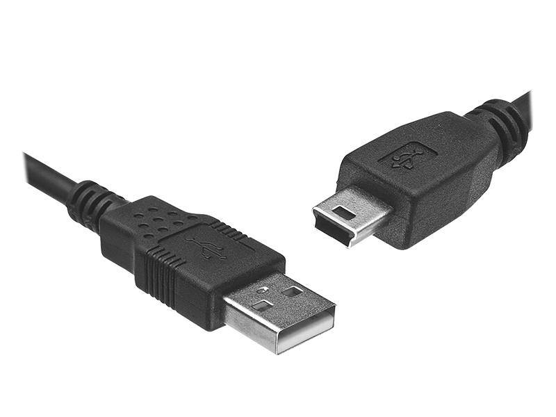 Kabel miniUSB wt/wt USB-A 5pin 1,8m