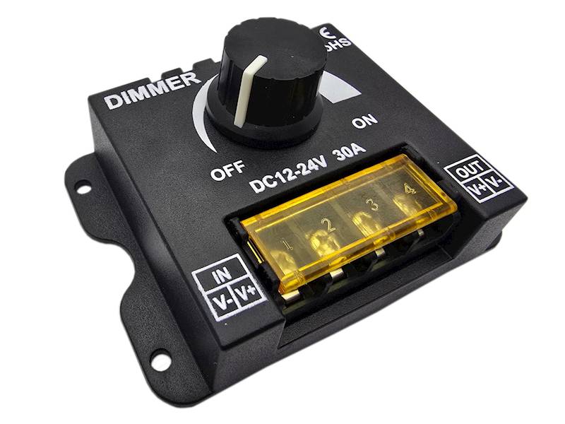 Ściemniacz z potencjometrem 12-24V 30A