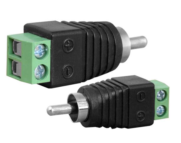 Wtyk RCA CINCH na przewód z szybkozłączem 