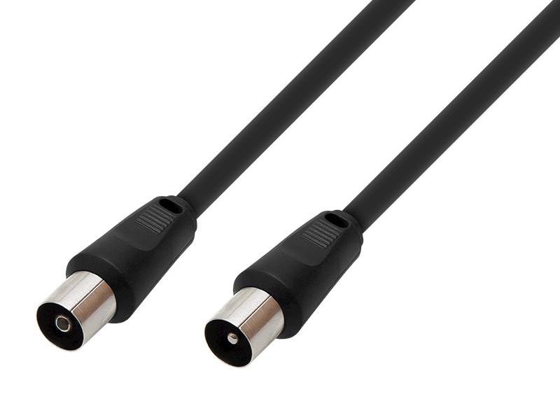 Kabel antenowy wt/gn IEC-IEC 1,5 m czarny