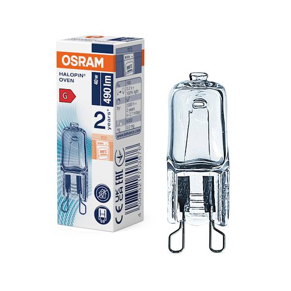 Żarówka G9 / 230V / 25W / 300°C do piekarnika 