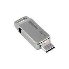 Pendrive Goodram USB + USB C 32GB srebrny