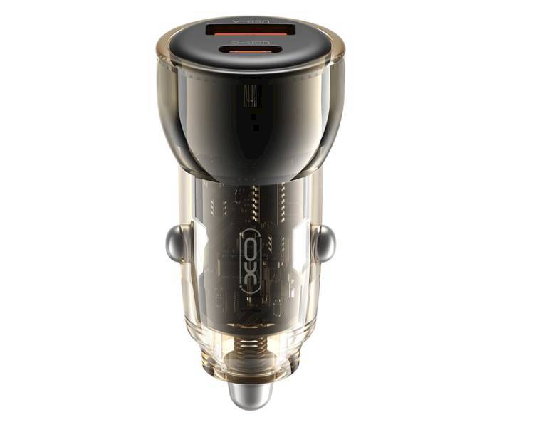 Ładowarka samochodowa USB-C + USB-A PD 5-12V 60W