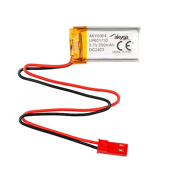 Akumulator LiPo  250mAh 3,7V 30x17x6mm