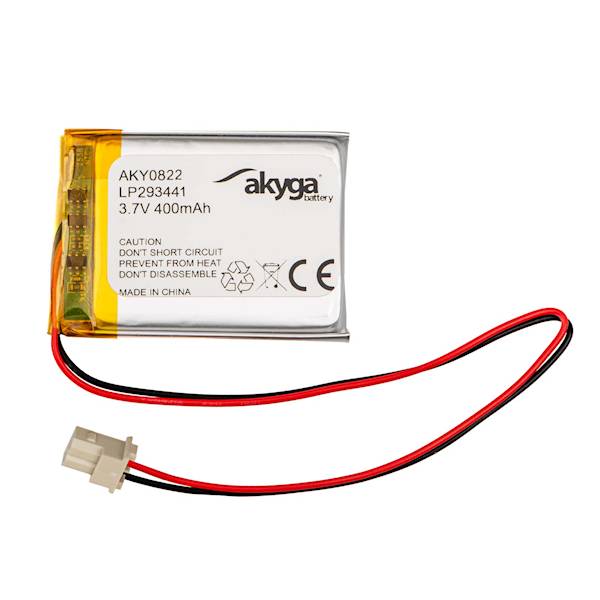 Akumulator LiPo  400mAh 3,7V 41x34x2.9mm