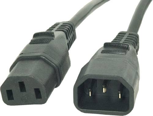 Kabel zasilający IEC C13/C14 Cu 1,8m przedłużacz 