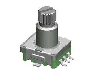 Enkoder 20 impulsów l=12mm z przyciskiem SMD