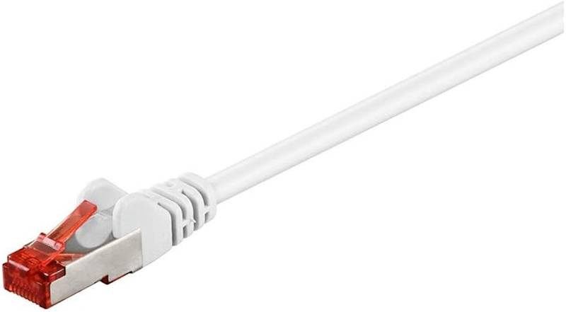 Przyłącze patchcord S/FTP cat6A; 3m; biały