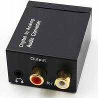 Konwerter optyczny Toslink Coaxial na RCA i Aux