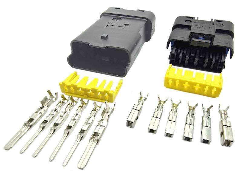 Złącze Sicma 6pin wtyk + gniazdo