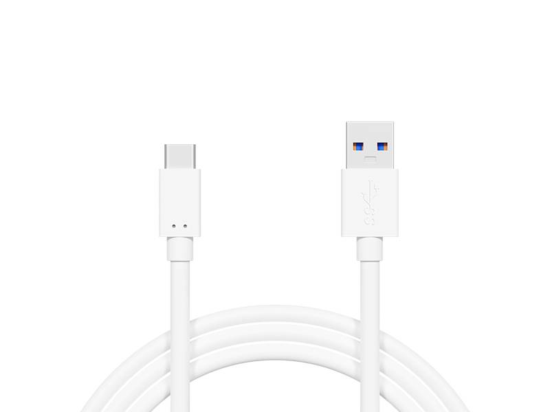Kabel USB-C wt/wt USB-A 1m biały 