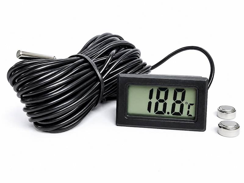 Panelowy termometr LCD od -50~100°C 3m 
