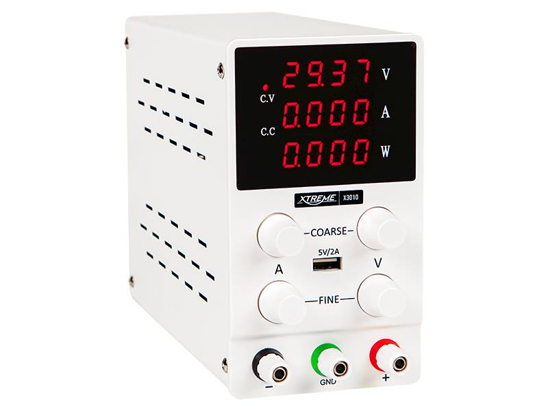 Zasilacz laboratoryjny X3010 30V/10A biały