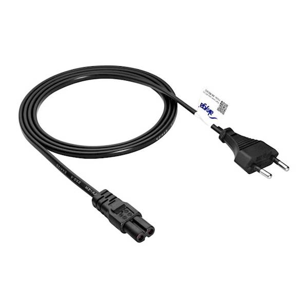 Kabel zasilający IEC C7 2pin 1,5m ósemka