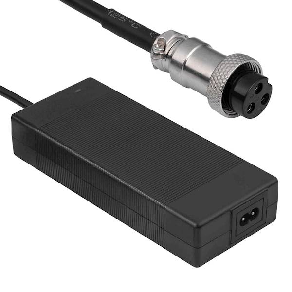Zasilacz ładowarka 84V 2A 168W wtyk: GX16 12 mm