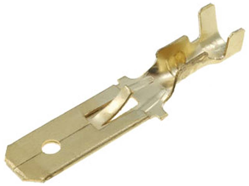 Konektor płaski 6,3mm męski z zatrzaskiem 1÷2,5mm