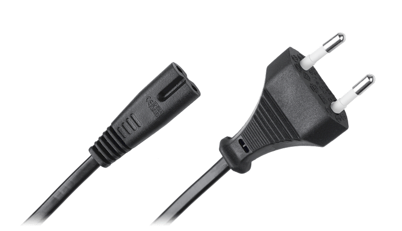 Kabel zasilający IEC C7 2pin 3m ósemka 