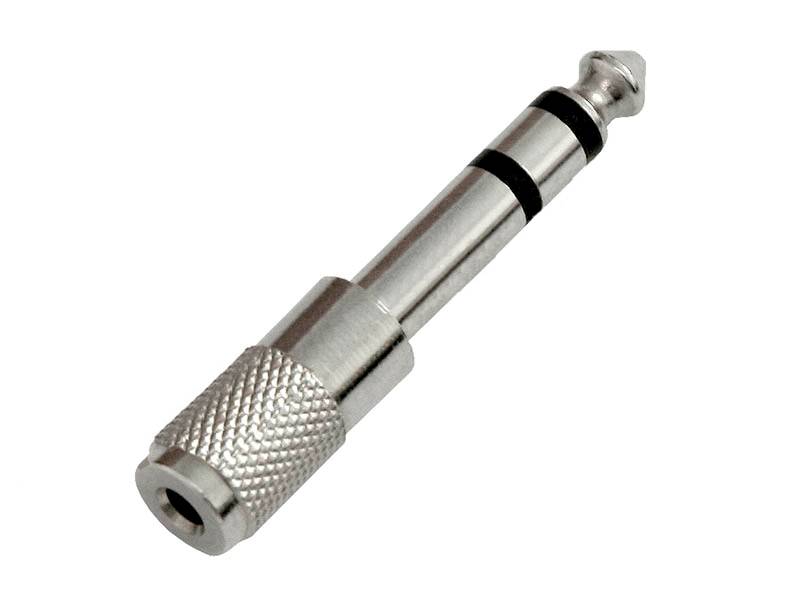 Adapter Jack6,3 wt/gn Jack3,5 stereo 