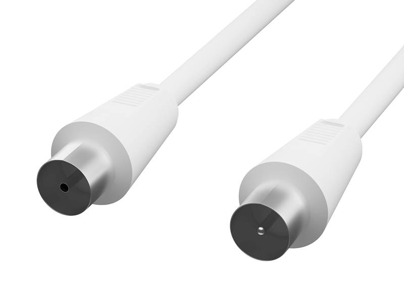 Kabel antenowy wt/wt IEC-IEC 1,8m bialy