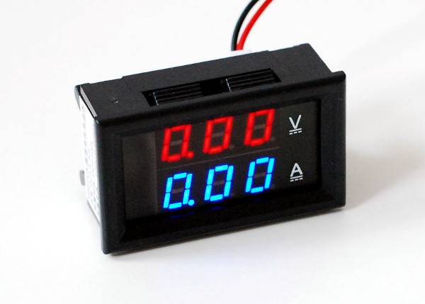 Woltomierz panelowy 0-99,9Vdc amperomierz 0-50A