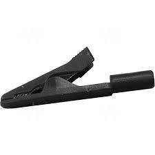 Krokodylek, gn.2mm, 6A 60Vdc/30Vac czarny 