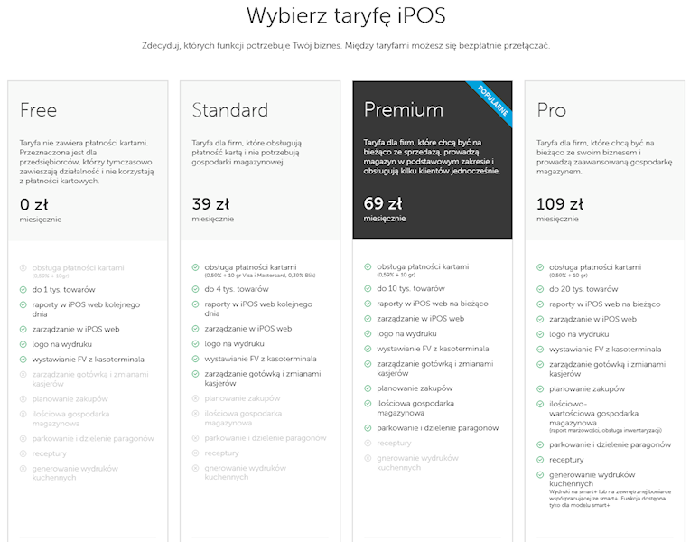 Terminal iPOS smart+ programie Polska Bezgotówkowa